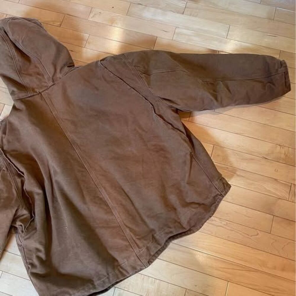 Carhartt Canvas Sherpa Men’s Zip Front Pockets 4XL Jacket - Picture 8 of 9